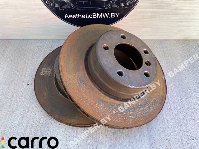 диск тормозной передний BMW 5 серия E60/E61 2005, 2.5 л., дизель, АКПП, универсал - фото №1