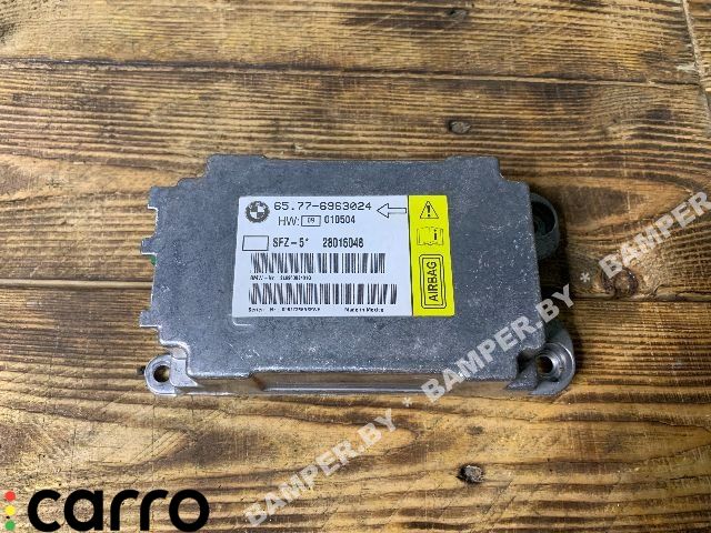 блок AirBag BMW 5 серия E60/E61 2005, 2.5 л., дизель, АКПП, универсал, 65776963024, 6963024 - фото №1