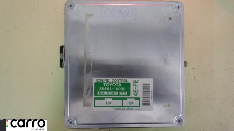 блок управления двигателем Toyota Corolla 7 поколение (E100) 1996, 1.3 л., i, бензин, МКПП, хетчбэк 5 дв., 896611A080 - фото №1