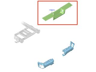 Накладка бампера зад. верх. Ford F-350 5 поколение P708 2023, бензин, АКПП, PC3Z17B807BA