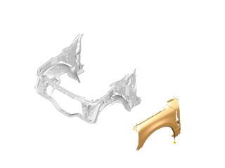 крыло переднее левое Ford F-350 5 поколение P708 2023, бензин, АКПП, PC3Z16006A