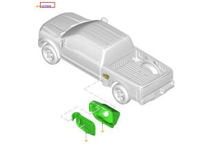 корпус лючка бензобака Ford F-350 5 поколение P708 2023, бензин, АКПП, PC3Z28405A26A
