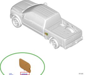 лючок топливного бака Ford F-350 5 поколение P708 2023, бензин, АКПП, PC3Z28405A26A