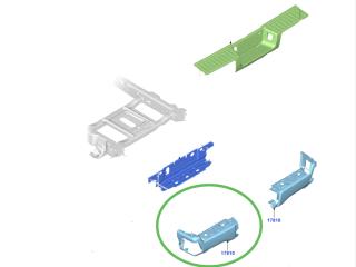 бампер задний Ford F-350 5 поколение P708 2023, бензин, АКПП, PC3Z17810LA