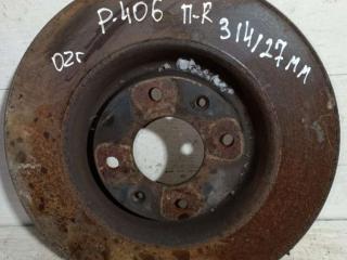 диск тормозной передний Peugeot 406 1 поколение [рестайлинг] 2002