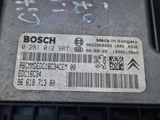 блок управления двигателем Citroen C5 1 поколение [рестайлинг] 2007, 1.6 л., HDi, дизель, 0281012987