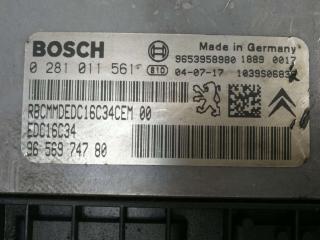 блок управления двигателем Citroen C5 1 поколение [рестайлинг] 2008, 1.6 л., HDi, дизель, 0281011561