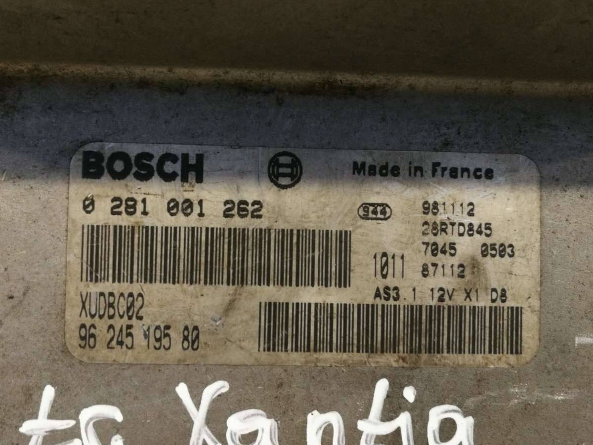 блок управления двигателем Citroen Xantia 1 поколение 1998, 1.9 л., TD, дизель, 0281001262 - фото №1