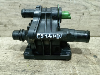 корпус термостата Citroen C5 1 поколение [рестайлинг] 2006, 1.6 л., дизель