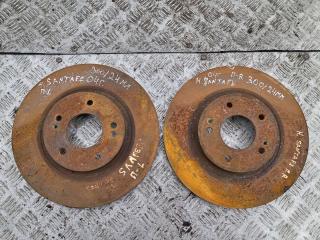 диск тормозной передний Hyundai Santa Fe 1 поколение (SM) [рестайлинг] 2004