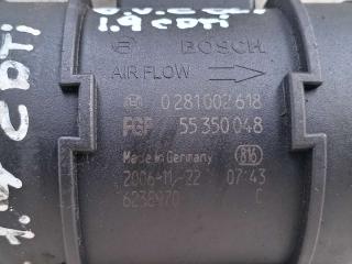 расходомер воздуха Opel Vectra C [рестайлинг] 2006, 1.9 л., CDTi, дизель, 0281002618