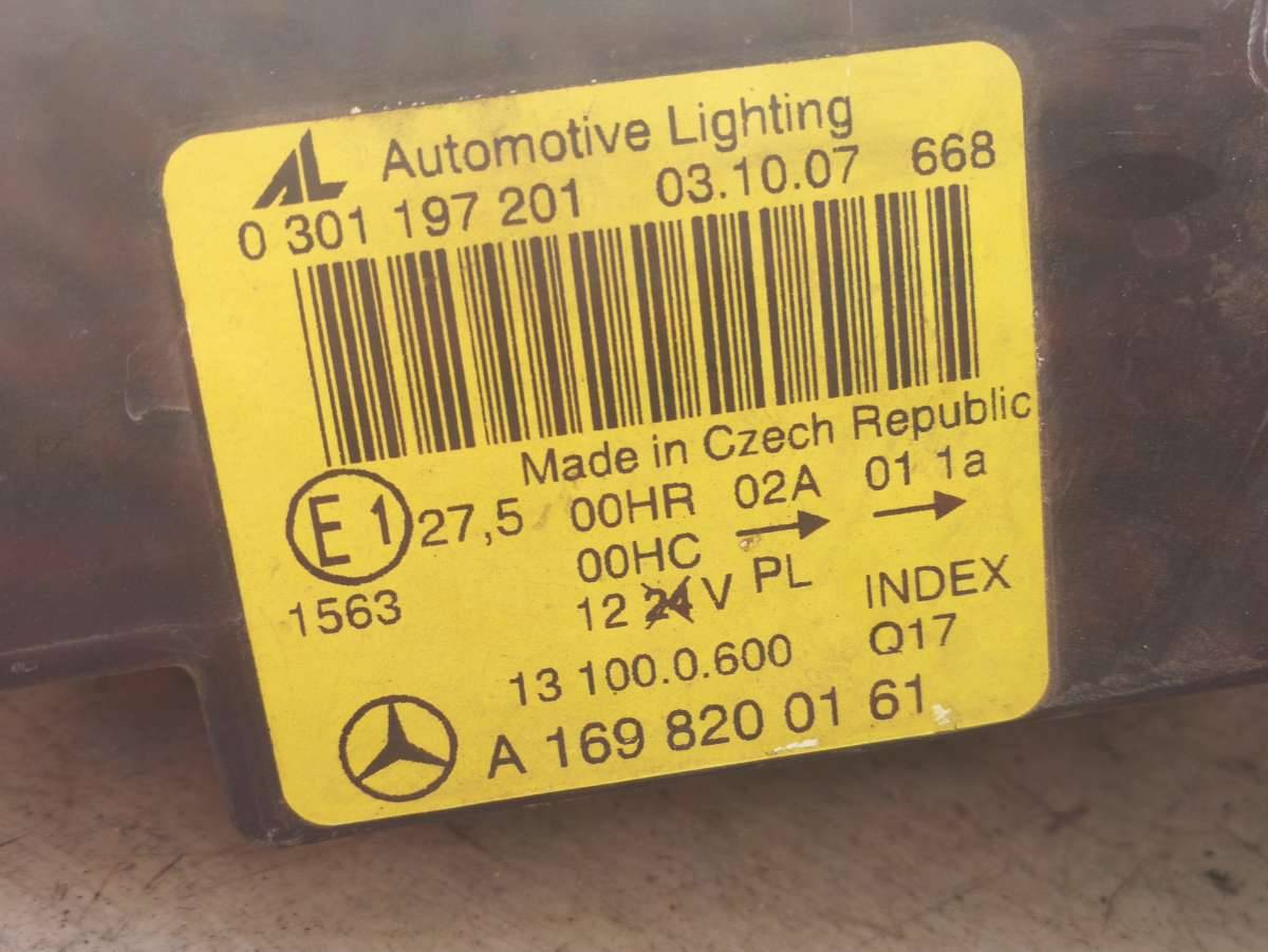 фара левая Mercedes-Benz A-Класс W169 2007 - фото №1