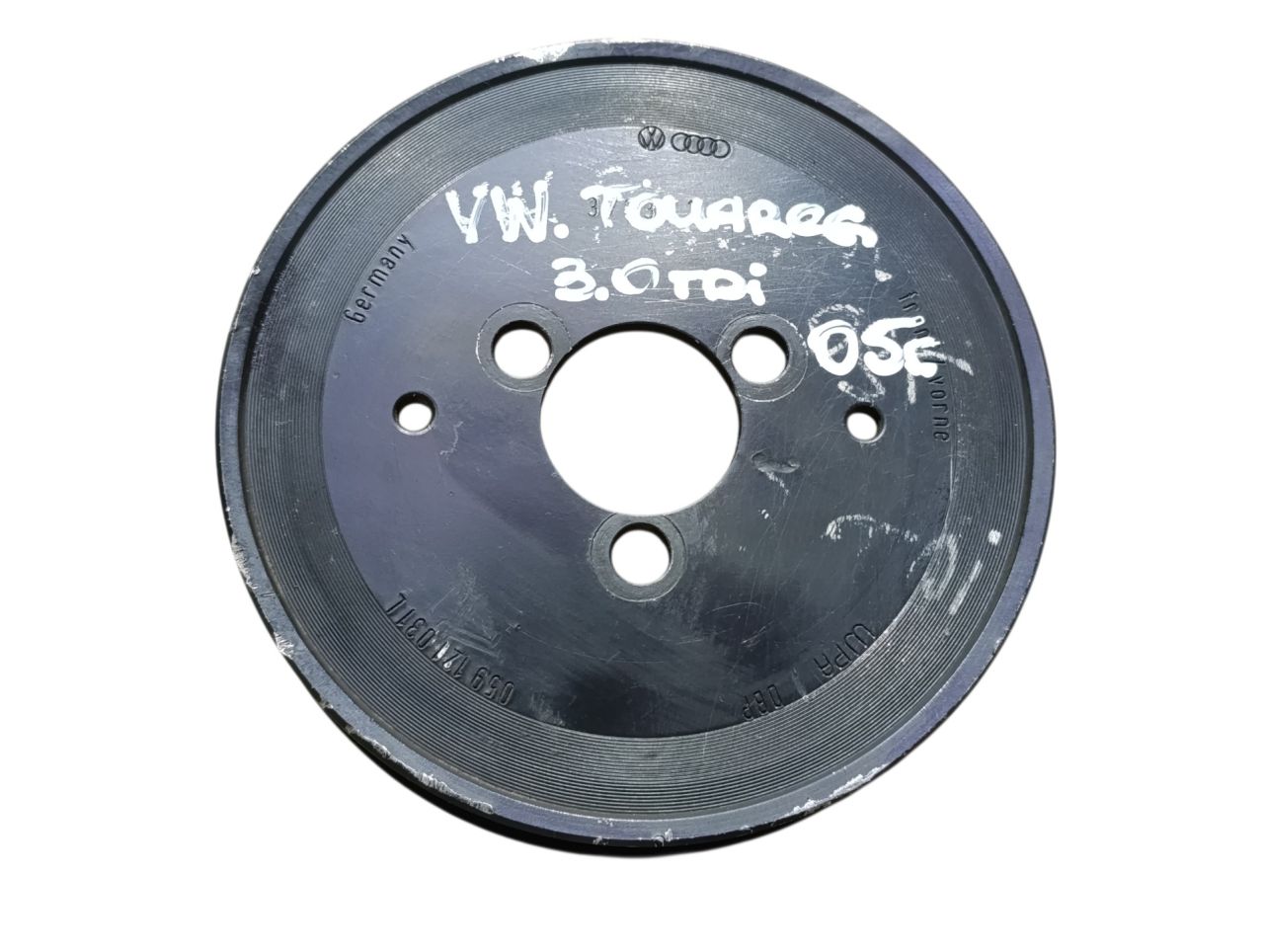 шкив насоса гидроусилителя Volkswagen Touareg 1 поколение 2005, 3.0 л., дизель - фото №1