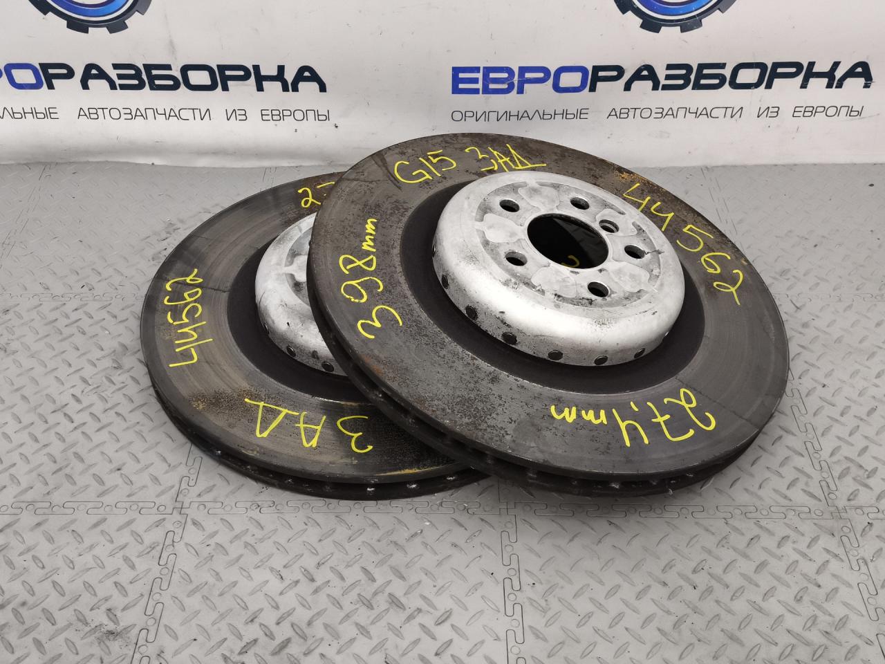 диск тормозной задний BMW 8 серия G14/G15 G15 2019, 3.0 л., B57 D30 B, дизель, АКПП, black sapphire metallic, купе, полный привод, правый руль, 6871258, 34216871258 - фото №1