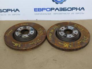 диск тормозной передний Jaguar XE 1 поколение X760 2015, 2.0 л., дизель, АКПП, передний привод, T4N1799, BG4765C, GX731125AB