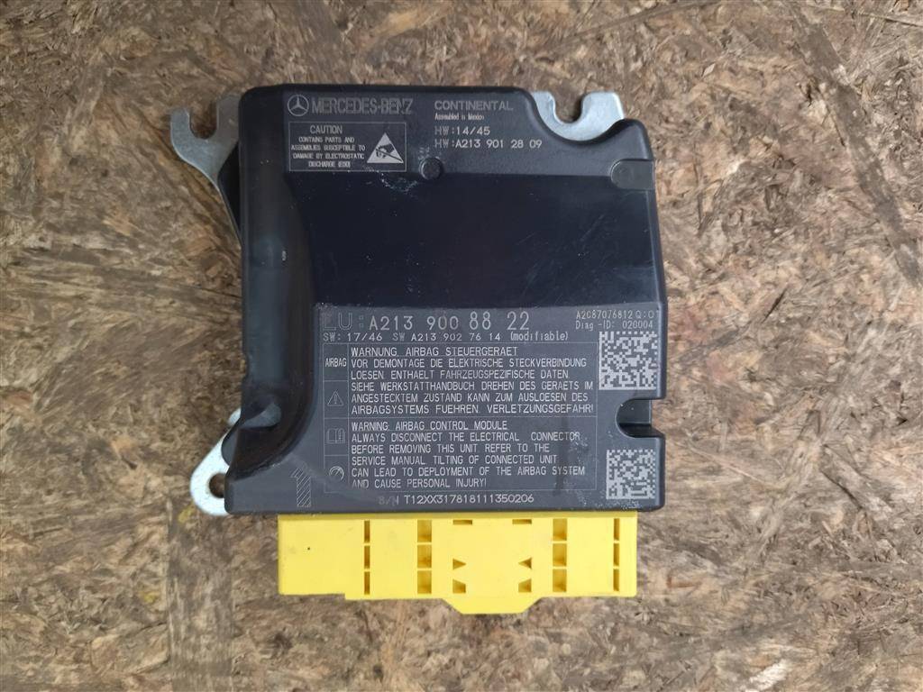 блок AirBag Mercedes-Benz E-Класс W213/S213/C238/A238 W213 2017, 2.0 л., CDi, дизель, АКПП, задний привод, A2139008822, A2139008828 - фото №1