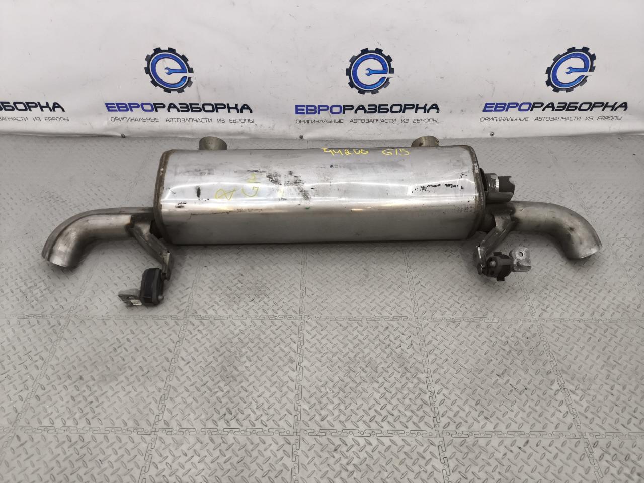 банка глушителя задняя BMW 8 серия G14/G15 G15 2019, 3.0 л., B57 D30 B, дизель, АКПП, black sapphire metallic, купе, полный привод, правый руль, 8583621, 18308583621 - фото №1