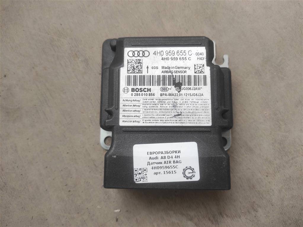 датчик удара Audi A8 D4/4H 2012, 3.0 л., TDi, дизель, АКПП, передний привод, 4H0959655C, 0285010856, 4H0959655C - фото №1