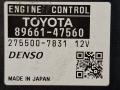 блок управления двигателем Toyota Prius V 1 поколение ZVW41 ZVW41 2014, 1.8 л., гибрид, АКПП, синий, хетчбэк 5 дв., передний привод, 89661-47560, 275500-7831 - фото №5