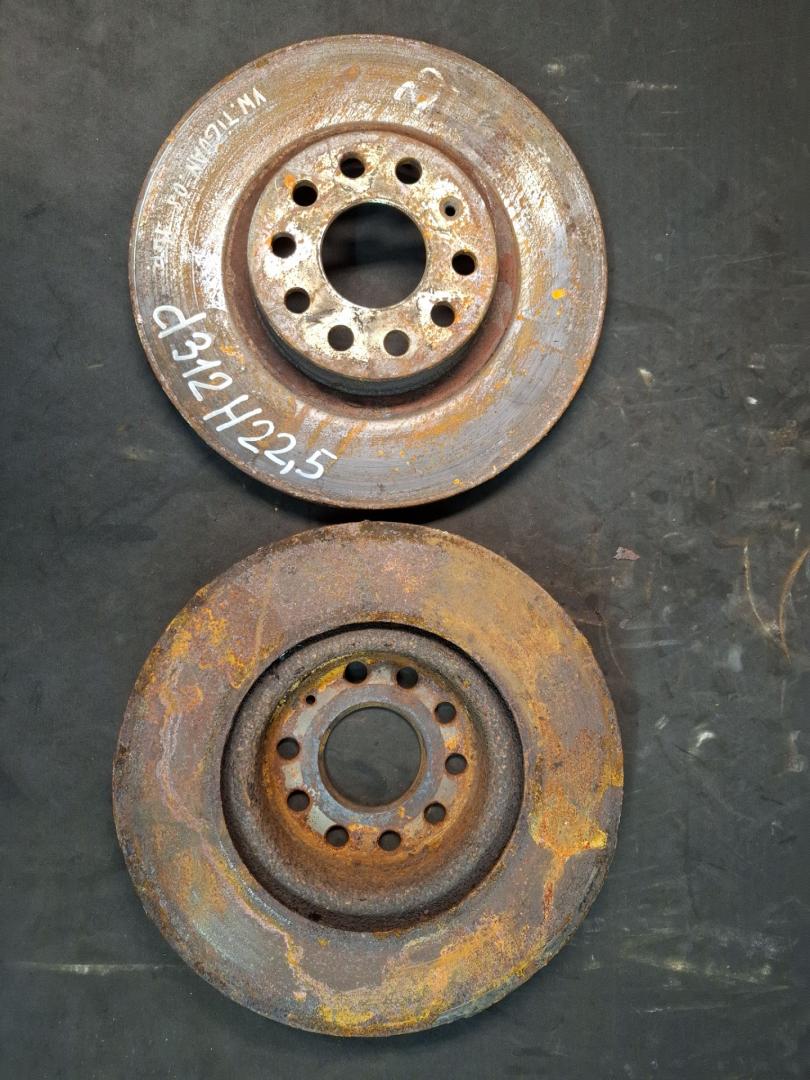 диски тормозные (комплект) Volkswagen Tiguan 1 поколение 2008 - фото №1