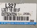 блок управления двигателем Mazda 6 GG 2003, 2.3 л., L3, бензин, МКПП, черный, седан, передний привод, L32718881F, E6T52472H - фото №3