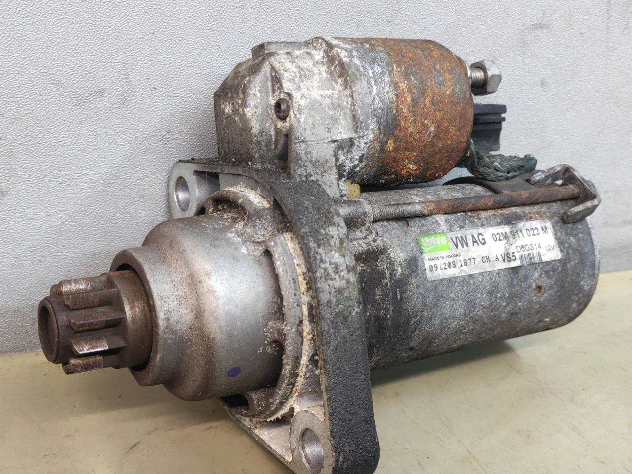 стартер Volkswagen Passat CC 1 поколение 2011, 2.0 л., бензин, АКПП, 02M911023M - фото №1