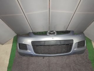 бампер передний Mazda CX-7 1 поколение ER 2008, 2.3 л., L3-VDT, бензин, АКПП, голубой/30s, полный привод