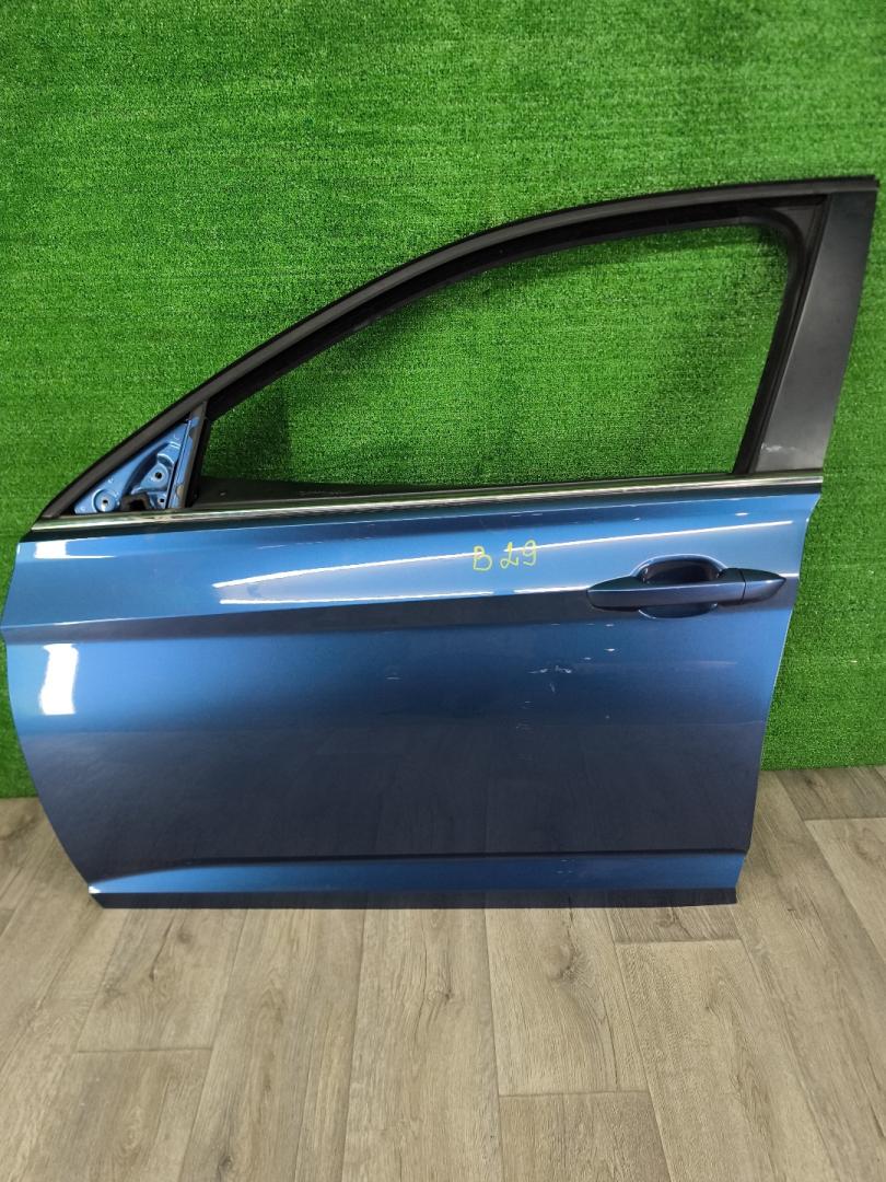 дверь передняя левая Volkswagen Jetta 7 поколение 2019, 1.4 л., бензин, АКПП, синий, седан, передний привод - фото №1