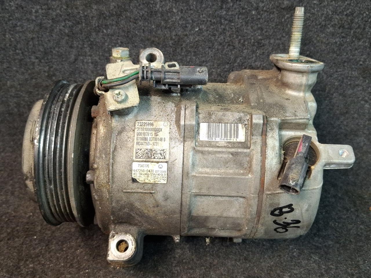 компрессор кондиционера Chevrolet Malibu 9 поколение 2017, 1.5 л., бензин, АКПП, черный, седан, передний привод, 23225996, 4472500430 - фото №1
