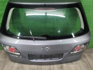 крышка багажника (дверь 3-5) Mazda 6 1 поколение [рестайлинг] GY 2006, 2.0 л., RF7J, дизель, МКПП, серебристый, универсал