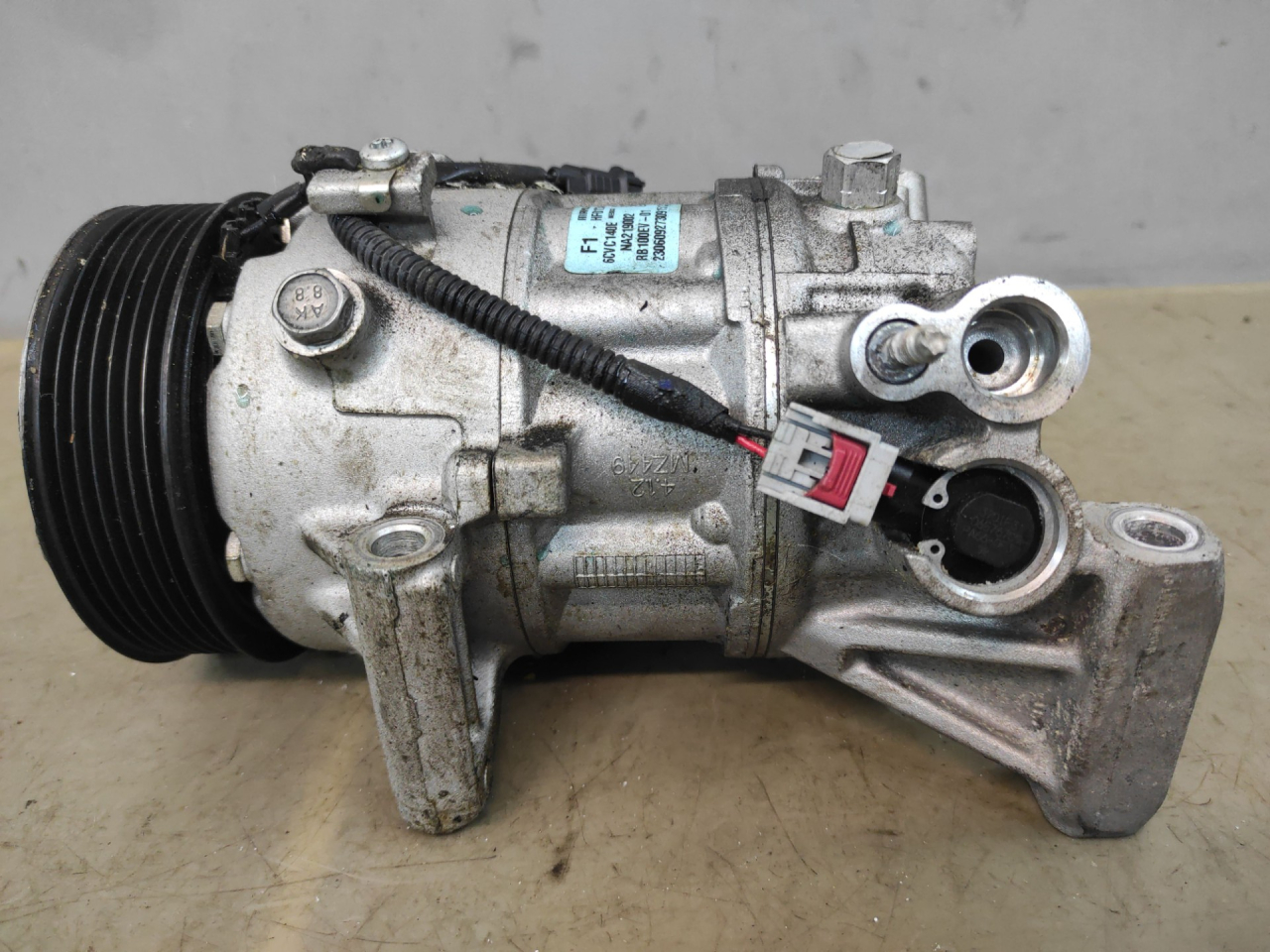 компрессор кондиционера Acura Integra 4 поколение 2024, 1.5 л., бензин, АКПП, синий, хетчбэк 5 дв., передний привод, 6CVC140E, NA219002, HF01234YF - фото №1