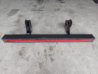 бампер задний Mercedes-Benz Sprinter 2 поколение (W906) 2007, 2.1 л., OM 646.701, дизель, МКПП, красный