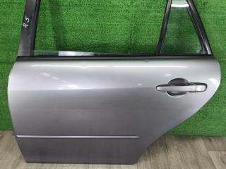 дверь задняя левая Mazda 6 1 поколение [рестайлинг] GY 2006, 2.0 л., RF7J, дизель, МКПП, серебристый, универсал