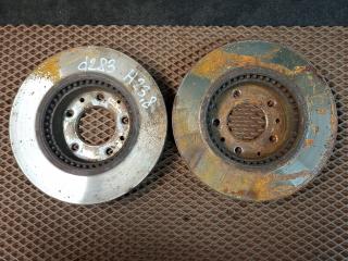 диски тормозные (комплект) Mazda 6 1 поколение [рестайлинг] GY 2006, 2.0 л., RF7J, дизель, МКПП, серебристый