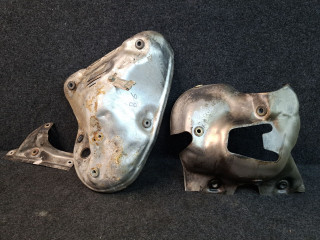 защита (экран) выпускного коллектора Mazda CX-5 2 поколение KF 2018, 2.5 л., PYY1, бензин, АКПП, серый/46g, внедорожник 5 дв., полный привод