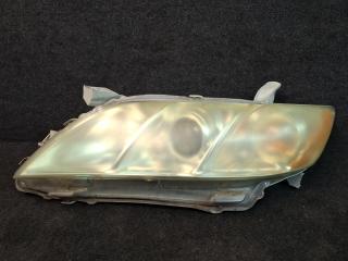 фара левая Toyota Camry 7 поколение XV40 ACV40 (2006 - 2009), 3.5 л., 2GR-FE, бензин, АКПП, серо-голубой, седан, передний привод