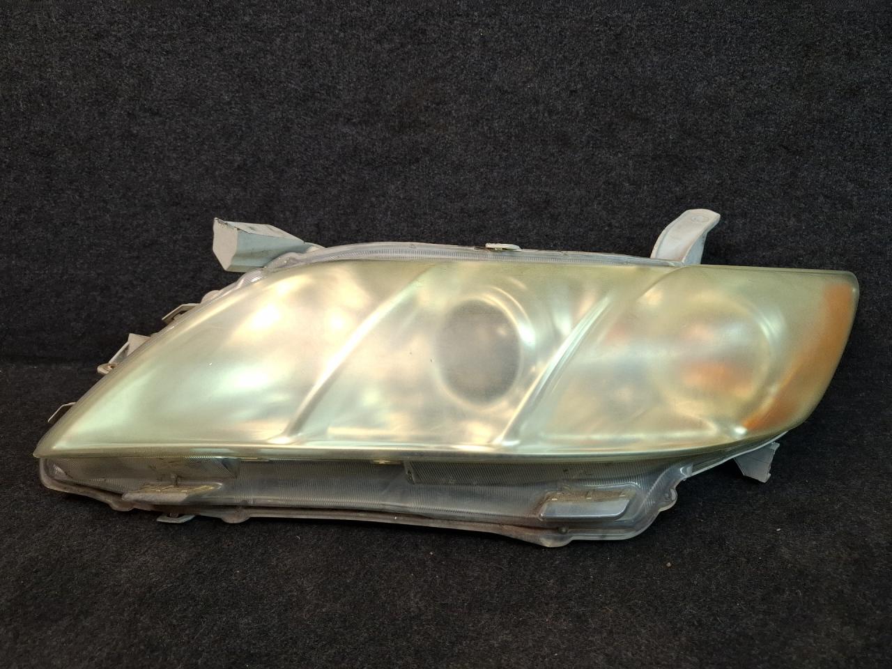 фара левая Toyota Camry 7 поколение XV40 ACV40 (2006 - 2009), 3.5 л., 2GR-FE, бензин, АКПП, серо-голубой, седан, передний привод - фото №1