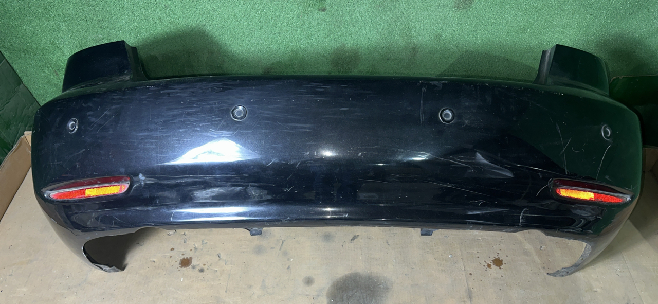 бампер задний Mazda 6 GG 2003, 2.3 л., L3, бензин, МКПП, черный, седан, передний привод - фото №1