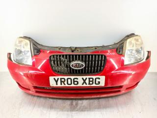 передняя часть (ноускат) Kia Picanto 1 поколение 2006, 1.0 л., i, G4HE, бензин, 5МКПП, красный, хетчбэк 5 дв., передний привод, правый руль