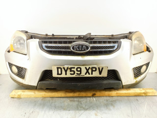 передняя часть (ноускат) Kia Sportage 2 поколение [рестайлинг] 2009, 2.0 л., CRDi, D4EA-F, дизель, 6МКПП, серебристый, внедорожник 5 дв., передний привод, правый руль, 64101-0Z000, 86511-0Z500