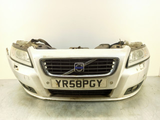 передняя часть (ноускат) Volvo V50 1 поколение [рестайлинг] 2008, 2.0 л., TDCi, D 4204 T, дизель, 6МКПП, серебристый, универсал, передний привод, правый руль