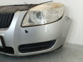 передняя часть (ноускат) Skoda Roomster 1 поколение 2007, 1.4 л., TDi PD, BNV, дизель, 5МКПП, серебристый, минивэн, передний привод - фото №4