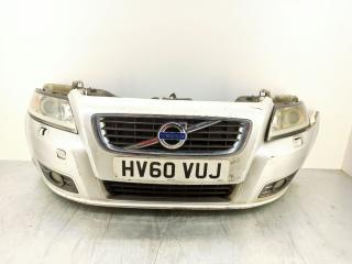 передняя часть (ноускат) Volvo V50 1 поколение [рестайлинг] 2010, 1.6 л., TDCi, D 4164 T, дизель, 5МКПП, серебристый, универсал, передний привод, правый руль