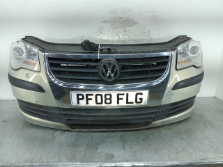 передняя часть (ноускат) Volkswagen Touran 1 поколение [рестайлинг] 2008, 1.9 л., TDi PD, BXE, дизель, 6МКПП, минивэн, передний привод