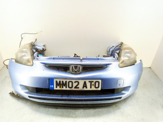 передняя часть (ноускат) Honda Jazz 1 поколение 2002, 1.3 л., i, L13A1, бензин, 5МКПП, синий, хетчбэк 5 дв., передний привод, правый руль