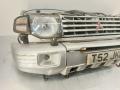 передняя часть (ноускат) Mitsubishi Pajero 2 поколение [рестайлинг] 1999, 3.0 л., i, 6G72 (DOHC 24V), бензин, АКПП, серебристый, внедорожник 3 дв., полный привод, правый руль - фото №2