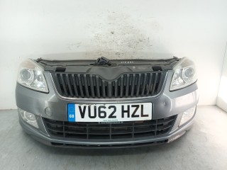 передняя часть (ноускат) Skoda Fabia 2 поколение [рестайлинг] 2012, 1.2 л., TSI, CBZB, бензин, АКПП, хетчбэк 5 дв., передний привод
