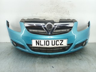 бампер передний Opel Corsa D 2010, 1.2 л., i, A 12 XER, бензин, 5МКПП, синий, хетчбэк 3 дв., передний привод, правый руль, 13211462