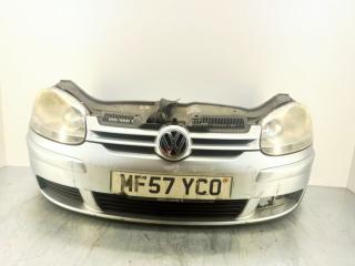 передняя часть (ноускат) Volkswagen Golf 5 поколение 2007, 1.6 л., FSI, BLF, бензин, 6МКПП, серебристый, хетчбэк 5 дв., передний привод, правый руль
