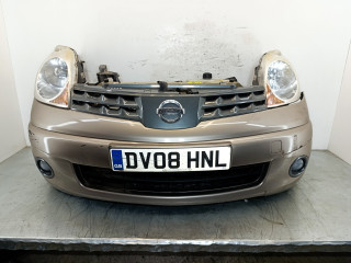 передняя часть (ноускат) Nissan Note E11 2008, 1.5 л., DCi, K9K, дизель, 5МКПП, бежевый, минивэн, передний привод, F2511-9U0M0, 62030-9U000, 62022-9U30H